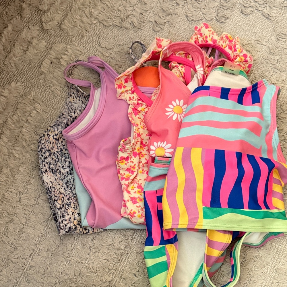 Girls Swimsuit Lot Size M 7/8